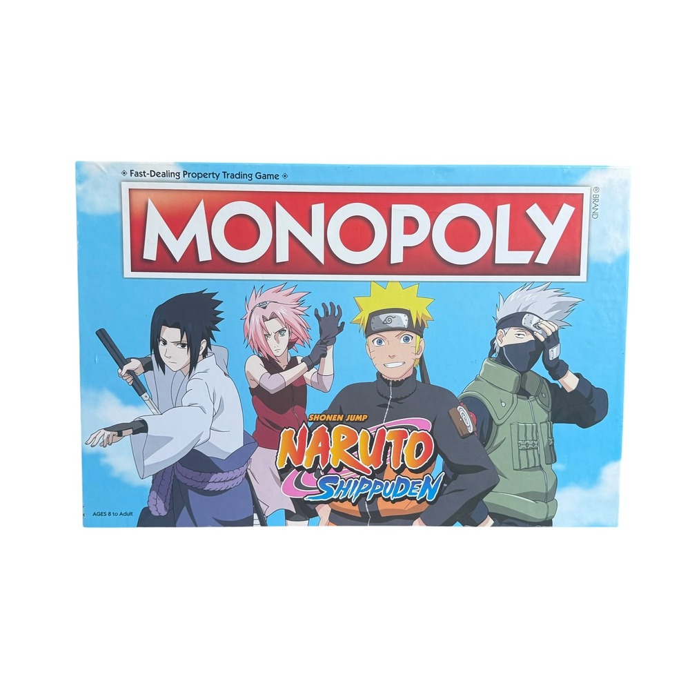 Monopoly Naruto Shippuden Edition Board Game Complete Anime Collector Set